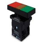 Kit Botão Duplo Xb2-ew8375 Quadrado | Liga/desliga | Iluminad